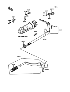 KE100 Механизм переключения передач