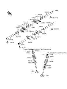 EJ650 Rocker arms / valves