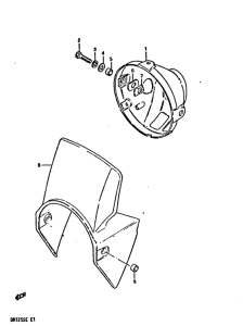 DR125 Фара головного света