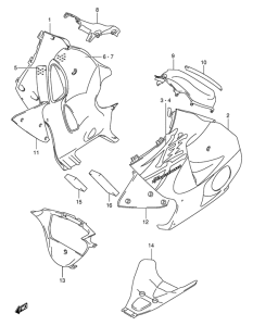 GSX1300R Under cowling
