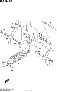 VZR1800 Rear Cushion Lever (Vzr1800Bzl7 E33)