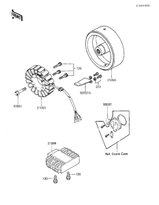 ZX750 Generator / regulator