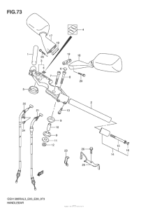GSX1300R (ABS) Handlebar (Gsx1300Ral3 E33)