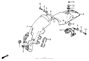  Задний бампер