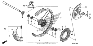  Переднее колесо