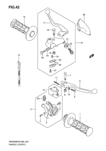 DR200 Рулевой рычаг