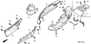 SFX50 Body cover /  luggage carrier