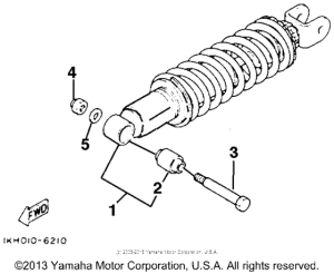 XT225E Амортизаторы задние