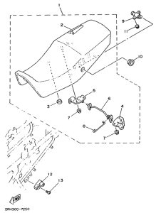 TZR125 Сиденье