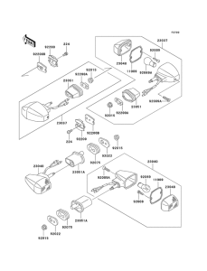 EX500 Поворотники