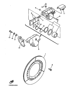 XJ900 Hinterradbremssattel