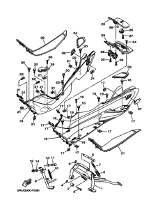 YP400 Support & repose pied