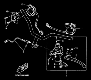 CW50RS Handle switch. lever