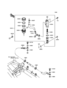 BR125 Задний торм цилиндр