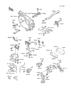 ZX600 Короб для АКБ
