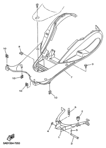 YN50R Stand. footrest