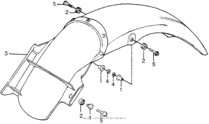 CR125 Задний бампер
