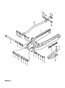 RM125 Маятник задний
