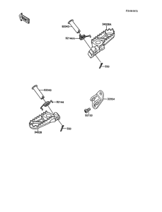 KX125 Подножки