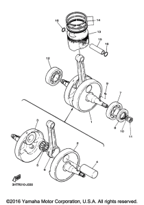 SR400 Коленчатый вал и Поршень
