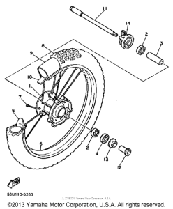 TT600N Переднее колесо