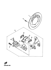 FJR1300 Задний суппорт