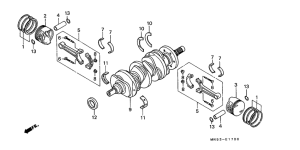 GL1500A Crankshaft / piston