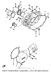 XT500E Боковые крышки