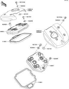 VN900 Крышка головки цилиндров