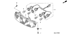 ST1100 Задний фонарь