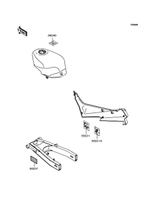 ZX400 Наклейки