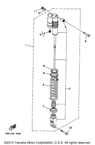 YZ80J1 Задняя подвеска