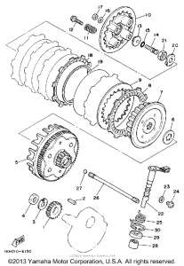 XT225DC Сцепление