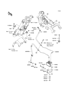 EX250 (ABS) Тормозные трубки