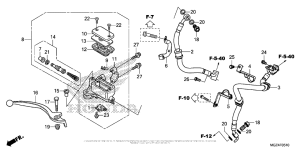 CBR500R (ABS) Главный тормозной цилиндр перед.