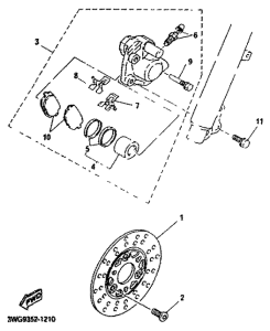 CY50R Freno delantero
