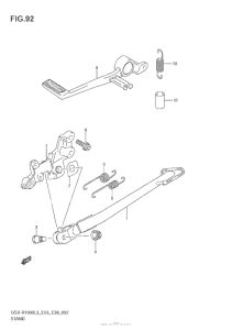 GSX-R1000Z Подножка