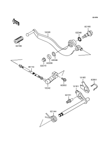 BN125 Механизм переключения передач