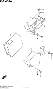 DR-Z70 Battery Holder