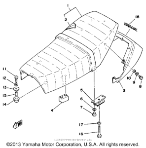 SR500H Сиденье