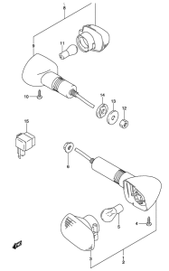 GS500 Поворотники