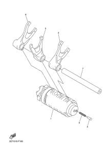 WR250X Shift cam & fork