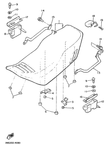XJ900 Сиденье