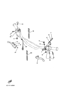 XT350'88 Handle switch. lever