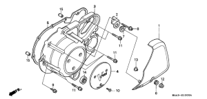 VT1100C Крышка картера левая