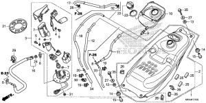 NC700X (DCT) Fuel Tank + Fuel Pump