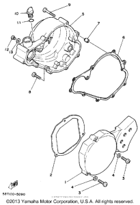 YZ80D Боковые крышки