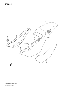 JR50 Обтекатель задний