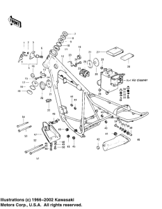KS125 Frame / frame fittings
