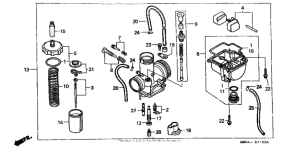 CR80RB Карбюратор